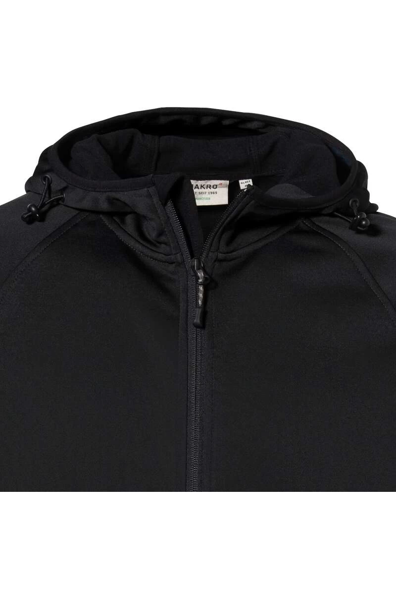 HAKRO 863 Regular Fit Herren Übergangsjacke Kapuze Schwarz 2 HAKRO 863 Regular Fit Herren Übergangsjacke Kapuze Schwarz – Bild 2