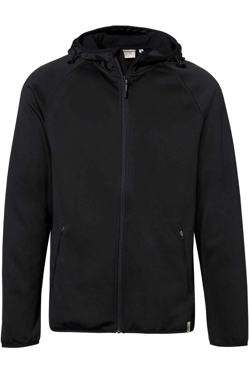 HAKRO 863 Regular Fit Herren Übergangsjacke Kapuze Schwarz 1 HAKRO 863 Regular Fit Herren Übergangsjacke Kapuze Schwarz