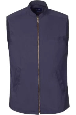 ETON Regular Fit Weste Zip Navy