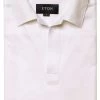 ETON   Slim Fit Longsleeve Poloshirt Weiss, Einfarbig