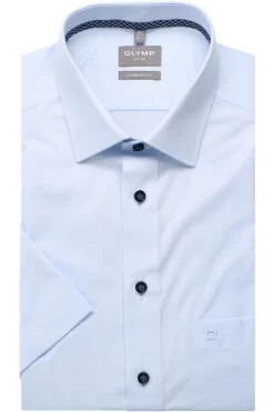 OLYMP Luxor Comfort Fit Hemd Bleu, Einfarbig