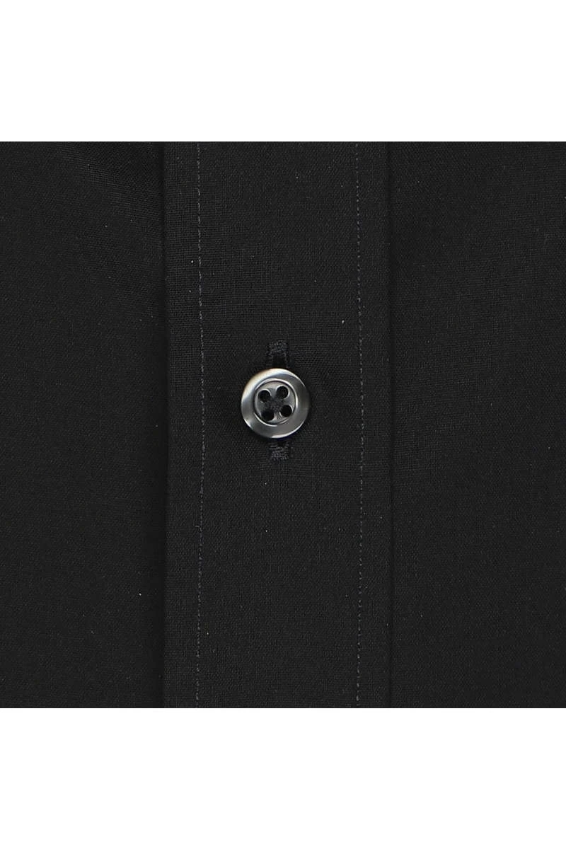 ETERNA Modern Fit Hemd Schwarz, Einfarbig 4 ETERNA Modern Fit Hemd Schwarz, Einfarbig – Bild 4