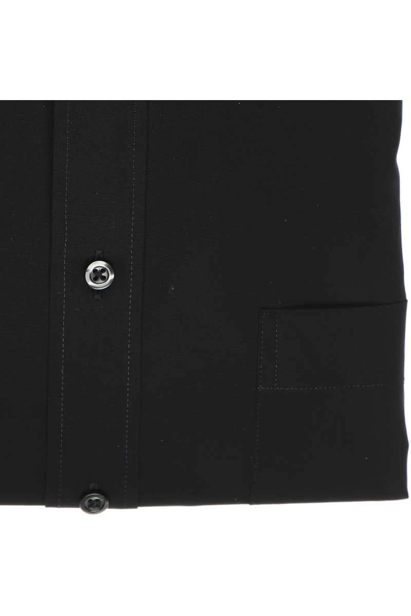 ETERNA Modern Fit Hemd Schwarz, Einfarbig 5 ETERNA Modern Fit Hemd Schwarz, Einfarbig – Bild 5