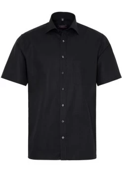 ETERNA Modern Fit Hemd Schwarz, Einfarbig 11 ETERNA Modern Fit Hemd Schwarz, Einfarbig -Ho ho ho, Mode in Grün. 1100 C187 39 8 800