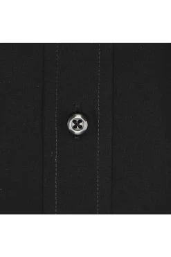 ETERNA Comfort Fit Hemd Schwarz, Einfarbig -Ho ho ho, Mode in Grün. 1100 K198 39 3 800