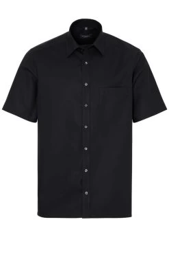 ETERNA Comfort Fit Hemd Schwarz, Einfarbig -Ho ho ho, Mode in Grün. 1100 K198 39 8 800