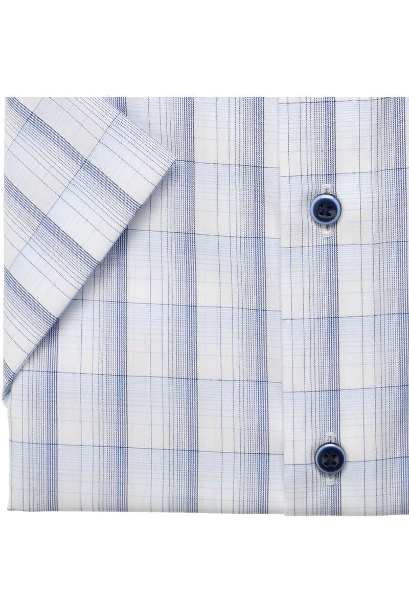 OLYMP Luxor Comfort Fit Hemd Weiss/blau, Kariert 3 OLYMP Luxor Comfort Fit Hemd Weiss/blau, Kariert – Bild 3