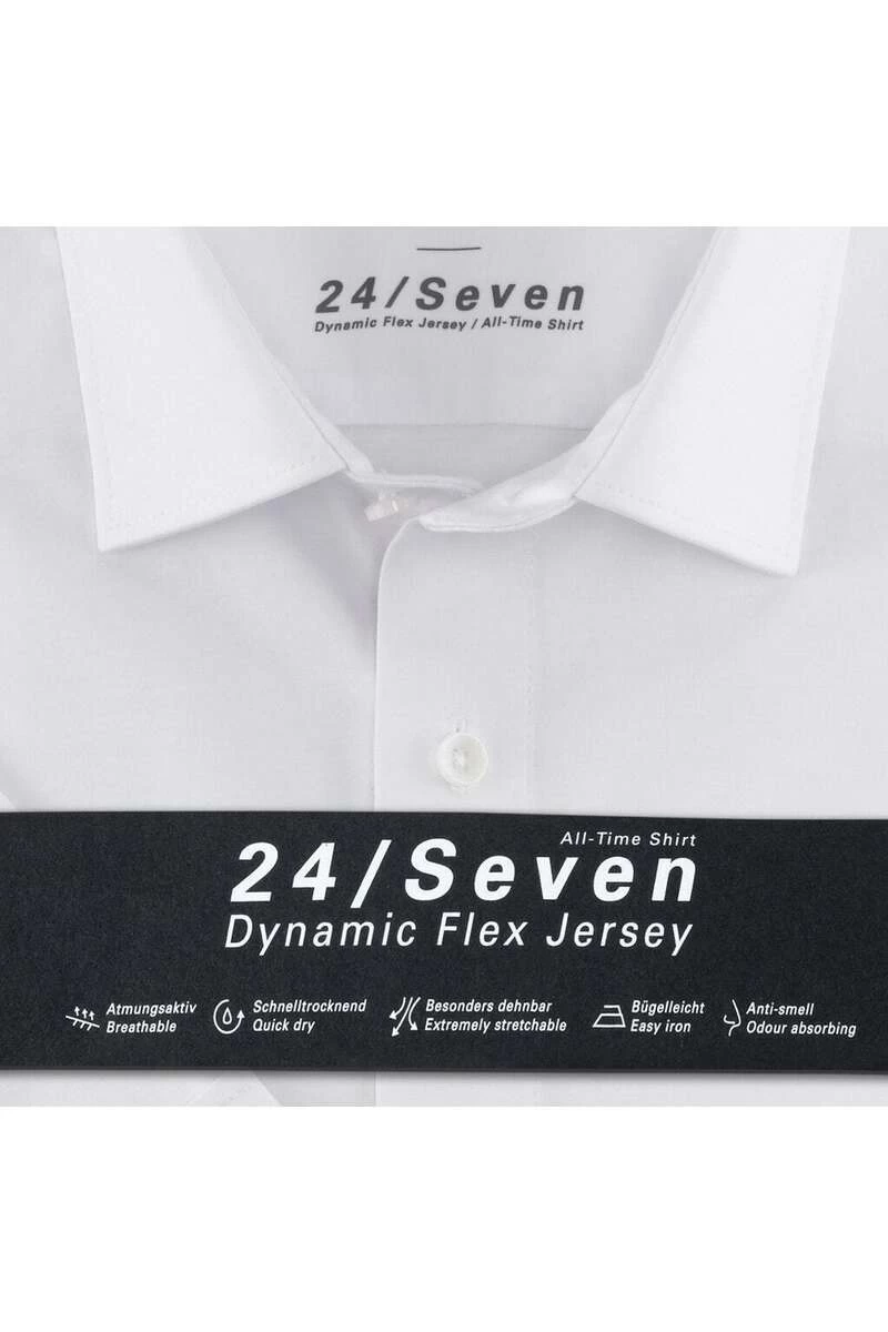 OLYMP Luxor Modern Fit Jerseyhemd Weiss, Einfarbig 2 OLYMP Luxor Modern Fit Jerseyhemd Weiss, Einfarbig – Bild 2