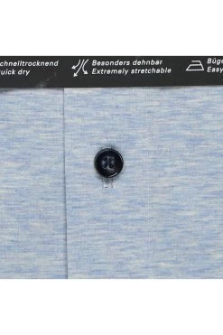 OLYMP Luxor Modern Fit Jerseyhemd Bleu, Einfarbig -Ho ho ho, Mode in Grün. 1202 62 11 3 800