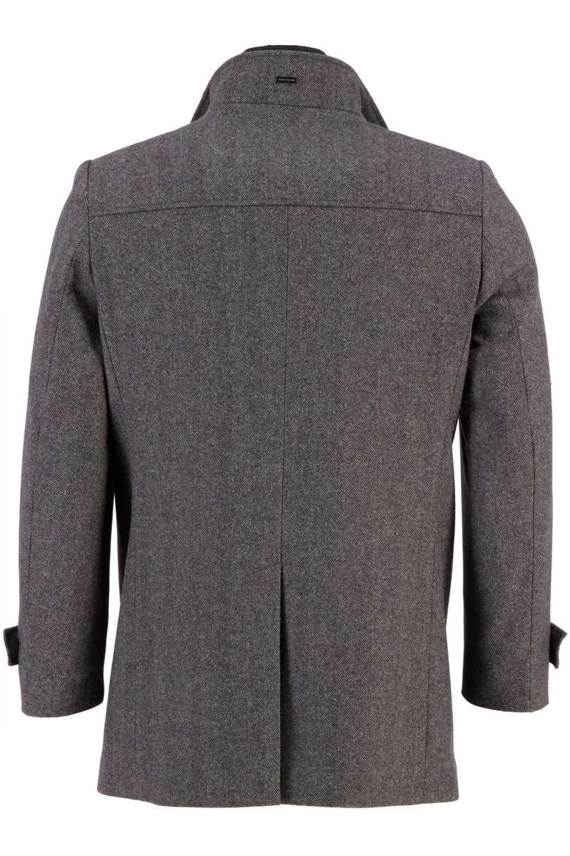 Fynch-Hatton Casual Fit Herren Mantel Gestrickt Grau 3 Fynch-Hatton Casual Fit Herren Mantel Gestrickt Grau – Bild 3