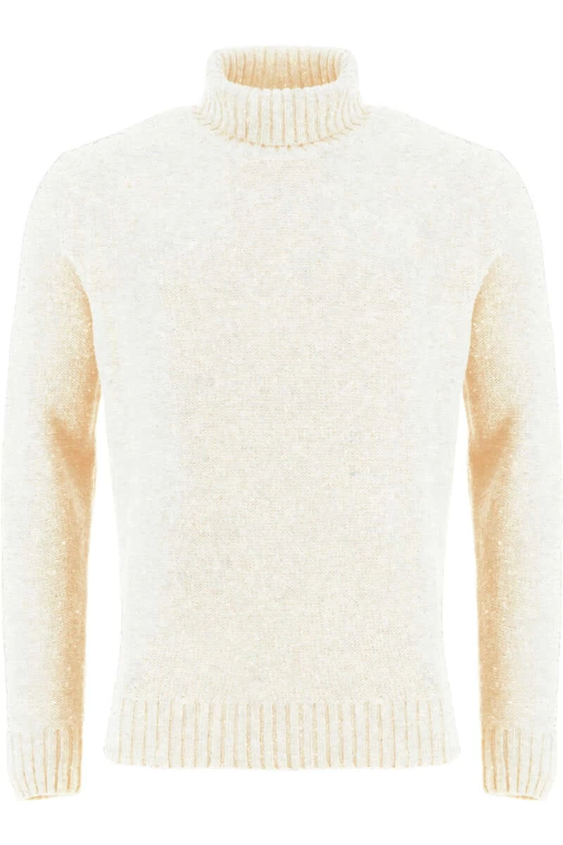 Fynch-Hatton Casual Fit Herren Rollkragenpullover Weiss 1 Fynch-Hatton Casual Fit Herren Rollkragenpullover Weiss