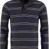 Fynch-Hatton   Casual Fit Longsleeve Poloshirt Grün, Gestreift