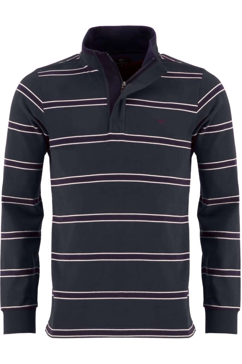 Fynch-Hatton Casual Fit Longsleeve Poloshirt Grün, Gestreift 1 Fynch-Hatton Casual Fit Longsleeve Poloshirt Grün, Gestreift