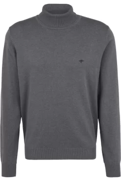 Fynch-Hatton Modern Fit Herren Rollkragenpullover Grau