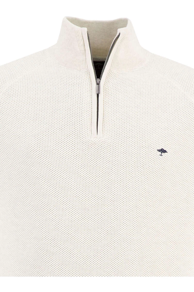 Fynch-Hatton TroyerZip Weiss 3 Fynch-Hatton TroyerZip Weiss – Bild 3