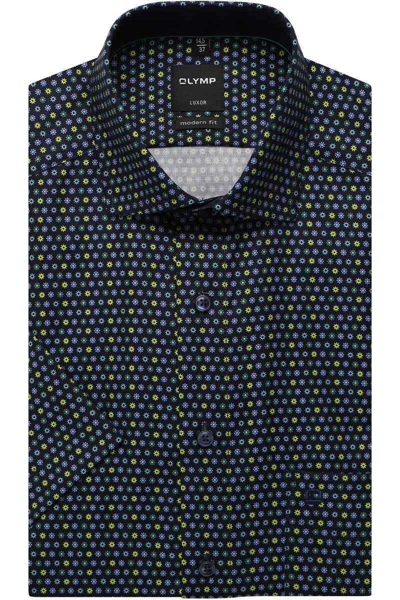 OLYMP Luxor Modern Fit Hemd Grün, Gemustert 1 OLYMP Luxor Modern Fit Hemd Grün, Gemustert