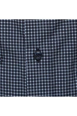 OLYMP Luxor Modern Fit Hemd Marine/blau/weiss, Gemustert -Ho ho ho, Mode in Grün. 1255 32 18 3 800