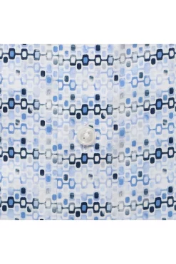 OLYMP Luxor Modern Fit Hemd Bleu/weiss, Gemustert -Ho ho ho, Mode in Grün. 1259 12 11 3 800