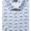 OLYMP Luxor Modern Fit Hemd Bleu/weiss, Gemustert