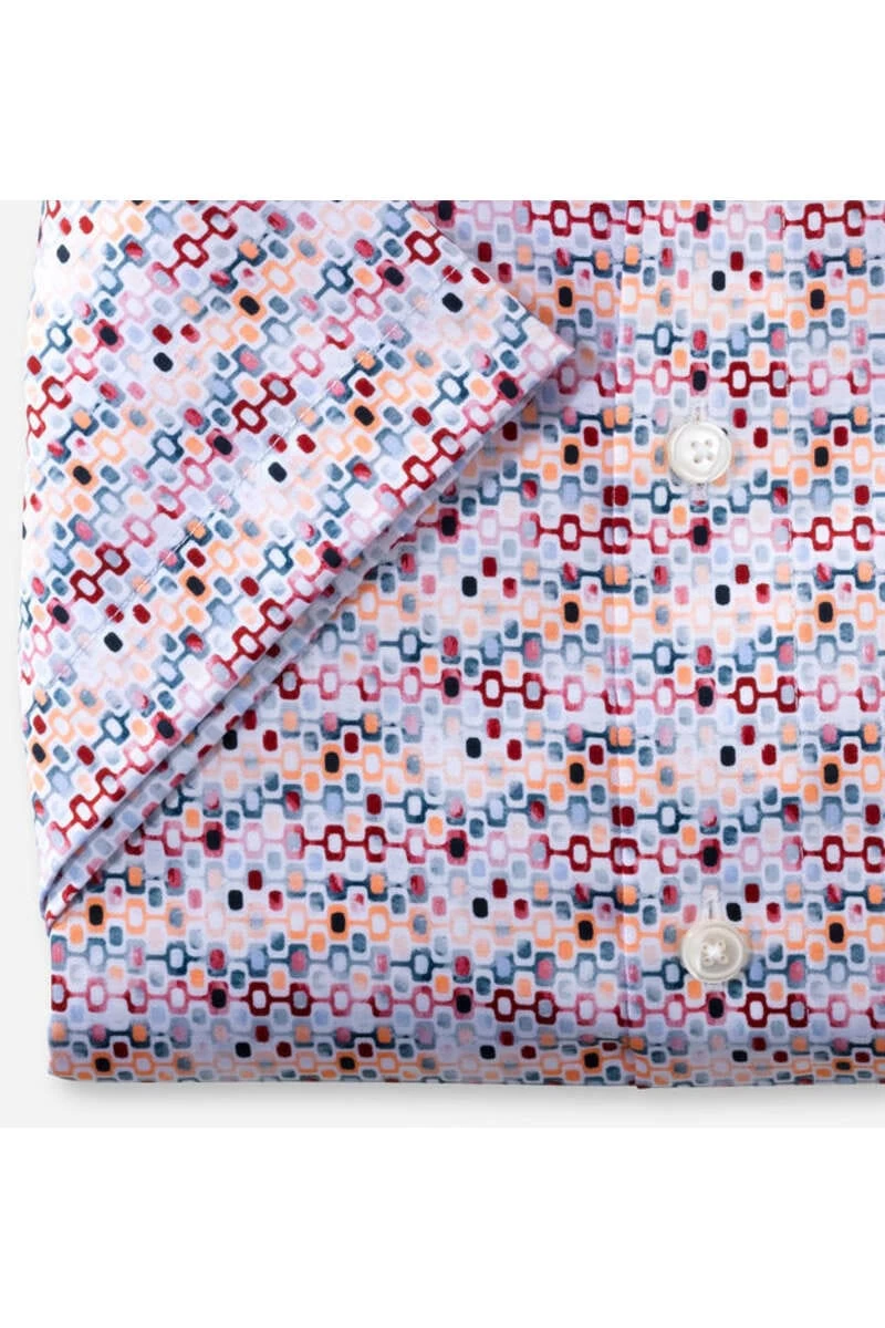 OLYMP Luxor Modern Fit Hemd Orange/blau/weiss, Gemustert 3 OLYMP Luxor Modern Fit Hemd Orange/blau/weiss, Gemustert – Bild 3