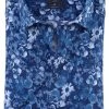 OLYMP Luxor Modern Fit Hemd Blau, Gemustert