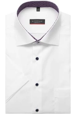 ETERNA Modern Fit Hemd Weiss, Einfarbig