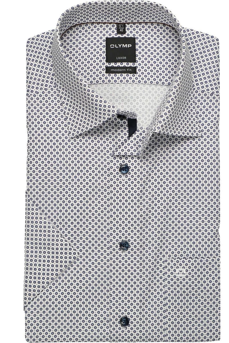 OLYMP Luxor Modern Fit Hemd Weiss, Gemustert 1 OLYMP Luxor Modern Fit Hemd Weiss, Gemustert