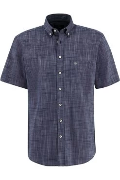Fynch-Hatton Casual Fit Hemd Navy, Einfarbig