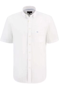 Fynch-Hatton Casual Fit Hemd Weiss, Einfarbig