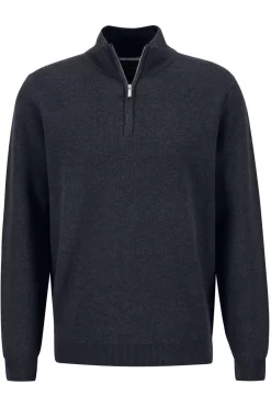 Fynch-Hatton Casual Fit TroyerZip Navy