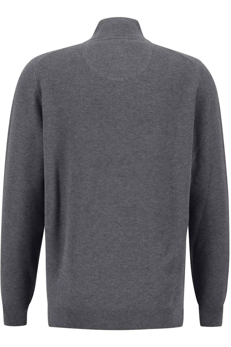 Fynch-Hatton Casual Fit TroyerZip Grau 2 Fynch-Hatton Casual Fit TroyerZip Grau – Bild 2