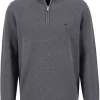 Fynch-Hatton Casual Fit TroyerZip Grau