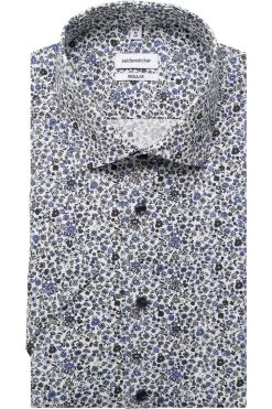 Seidensticker Regular Fit Hemd Dunkelgrün, Gemustert