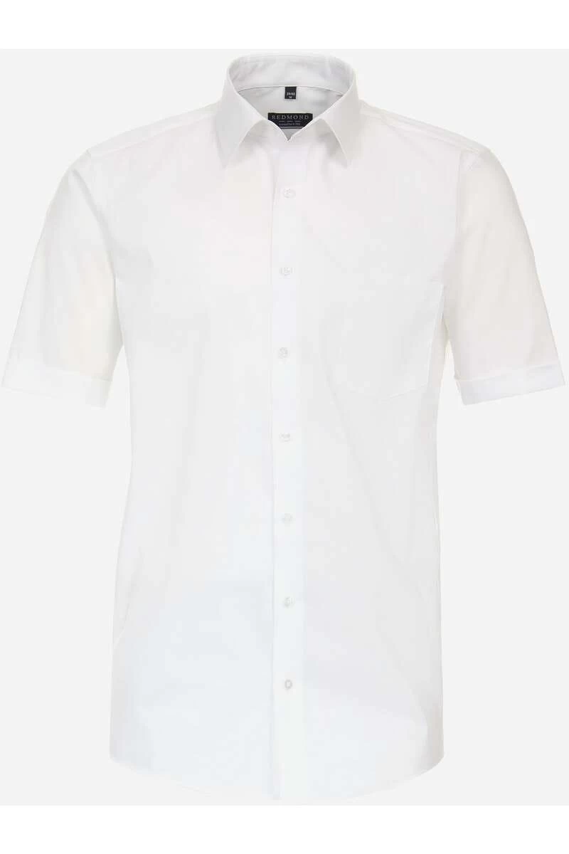 Redmond Comfort Fit Hemd Weiss, Einfarbig 1 Redmond Comfort Fit Hemd Weiss, Einfarbig