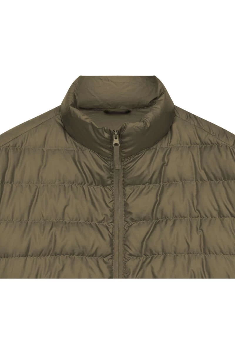 Seidensticker Herren Daunenjacke Stehkragen Oliv 3 Seidensticker Herren Daunenjacke Stehkragen Oliv – Bild 3