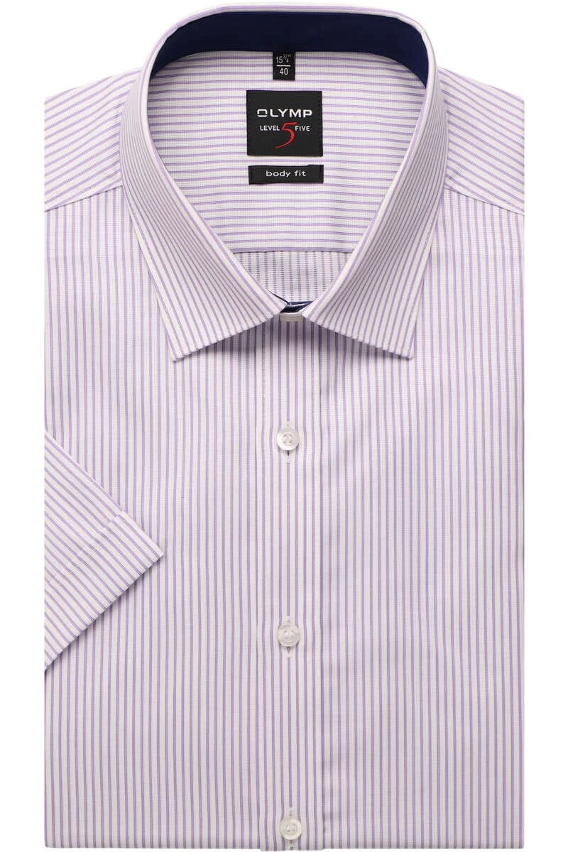 OLYMP Level Five Body Fit Hemd Flieder, 1 OLYMP Level Five Body Fit Hemd Flieder,