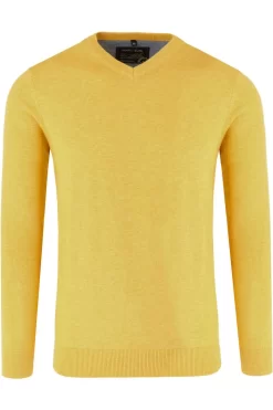 Marvelis Casual Modern Fit Herren Pullover V-Ausschnitt Anis