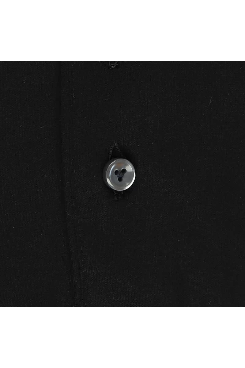 Van Laack Meisterwerk Slim Fit Longsleeve Poloshirt Schwarz, Einfarbig 4 Van Laack Meisterwerk Slim Fit Longsleeve Poloshirt Schwarz, Einfarbig – Bild 4