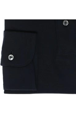 Van Laack Meisterwerk  Slim Fit Longsleeve Poloshirt Navy, Einfarbig -Ho ho ho, Mode in Grün. 20 1726 UC 180031 790 2 800