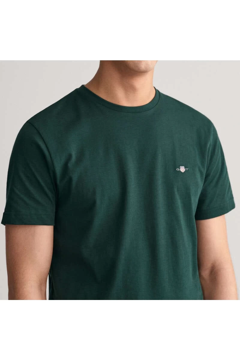 GANT Regular Fit PoloshirtT-Shirt Dunkelgrünnavy, Einfarbig 2 GANT Regular Fit PoloshirtT-Shirt Dunkelgrünnavy, Einfarbig – Bild 2