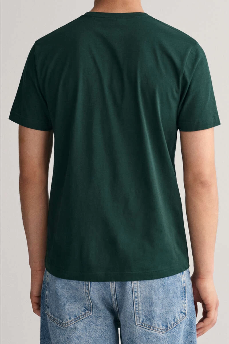 GANT Regular Fit PoloshirtT-Shirt Dunkelgrünnavy, Einfarbig 4 GANT Regular Fit PoloshirtT-Shirt Dunkelgrünnavy, Einfarbig – Bild 4