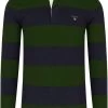 GANT   Regular Fit Longsleeve Poloshirt Grün/blau, Querstreifen