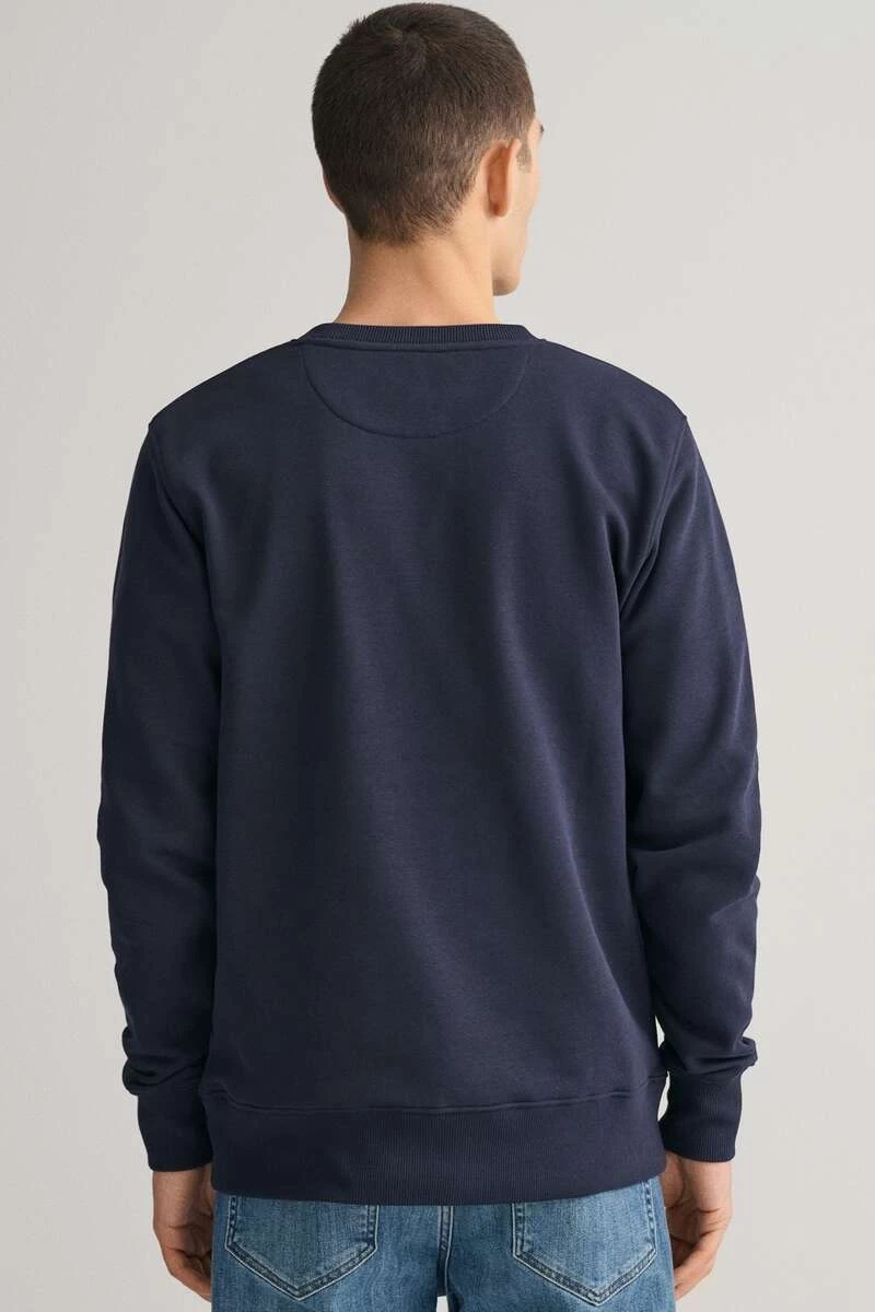 GANT Regular Fit Sweatshirt Rundhals Navy 3 GANT Regular Fit Sweatshirt Rundhals Navy – Bild 3