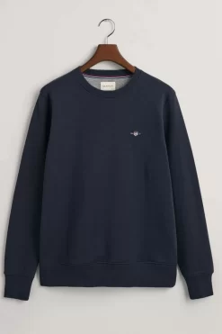 GANT Regular Fit Sweatshirt Rundhals Navy