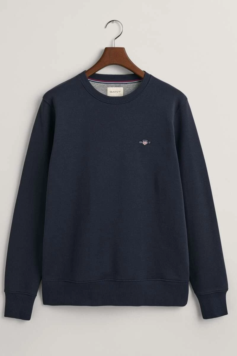 GANT Regular Fit Sweatshirt Rundhals Navy 1 GANT Regular Fit Sweatshirt Rundhals Navy