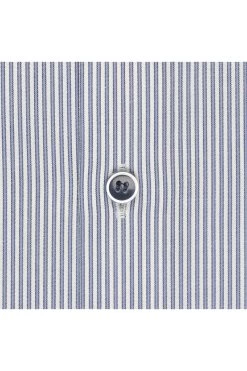 OLYMP Level Five Body Fit Hemd Marine/weiss, Gestreift -Ho ho ho, Mode in Grün. 2009 52 18 3 800