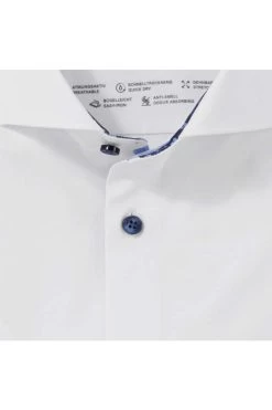 OLYMP Level Five 24/Seven Dynamic Flex Body Fit Jerseyhemd Weiss, Einfarbig -Ho ho ho, Mode in Grün. 2025 32 00 3 800