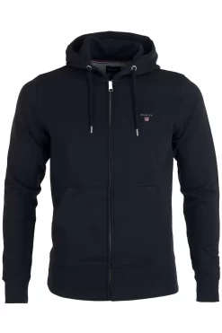 GANT Regular Fit Sweatjacke Mit Kapuze Zip Navy