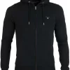 GANT Regular Fit Sweatjacke Mit Kapuze Zip Schwarz