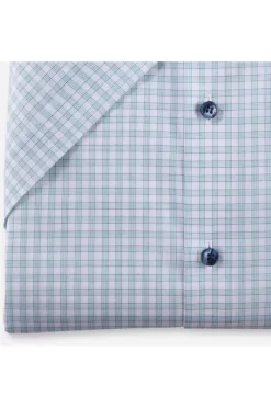 OLYMP Level Five Body Fit Hemd Grün/weiss, Kariert -Ho ho ho, Mode in Grün. 2079 32 88 2 800